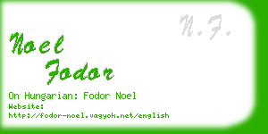 noel fodor business card